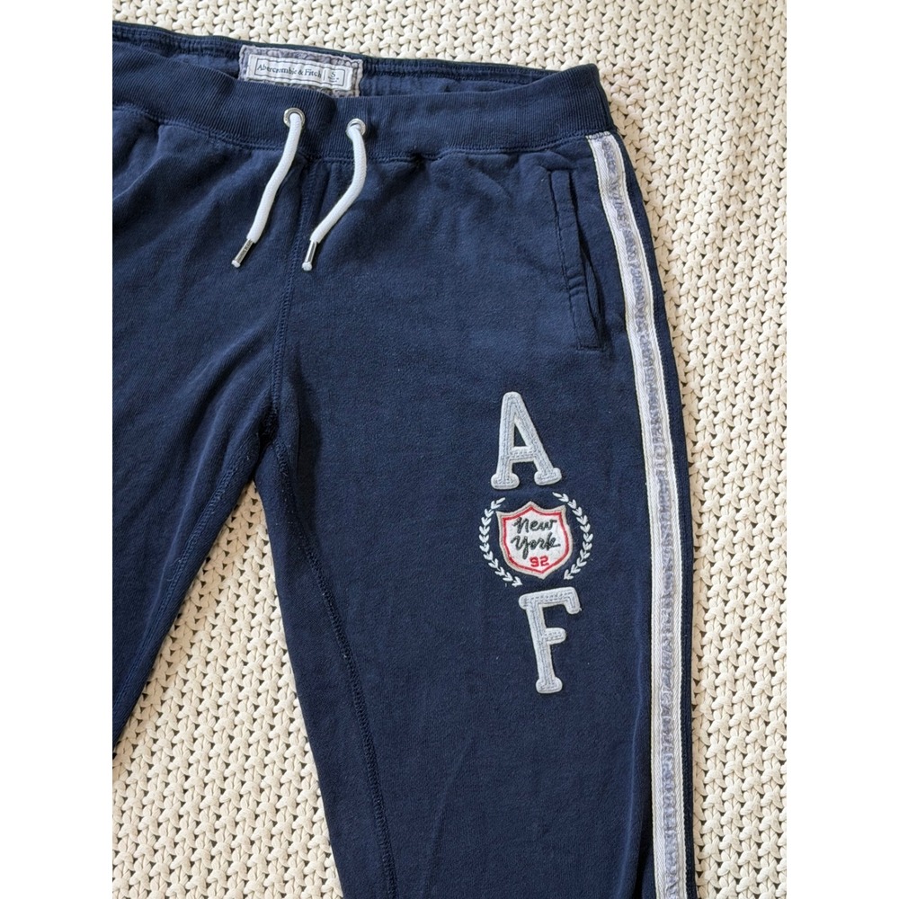 Vintage Y2K Abercrombie & Fitch Womens Navy Blue Low Rise Sweatpants Size Small - Picture 3 of 8
